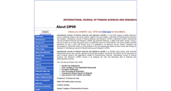 Desktop Screenshot of ijpsr.info